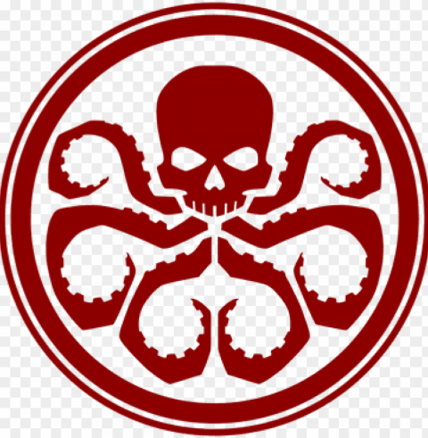 red skull captain america hydra logo symbol - octonauts hydra PNG Graphic Isolated with Transparency