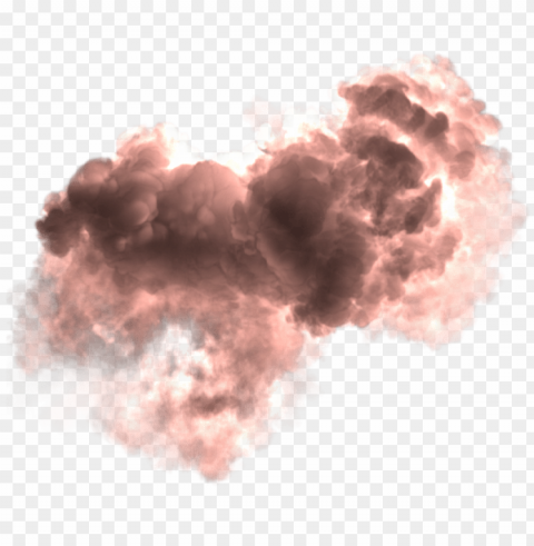 red smoke effect Isolated Design Element on Transparent PNG