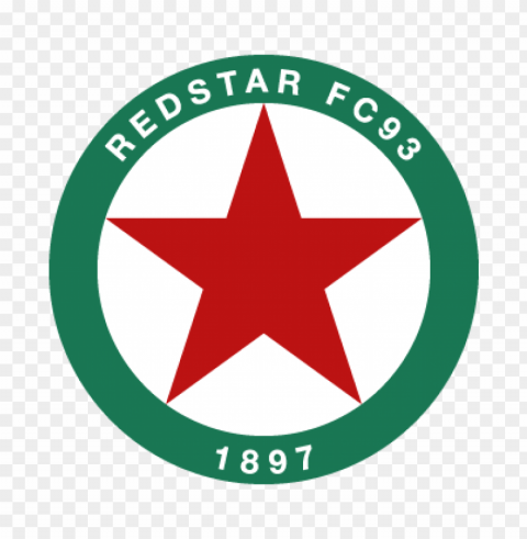 red star fc 93 old vector logo Isolated Subject with Clear Transparent PNG