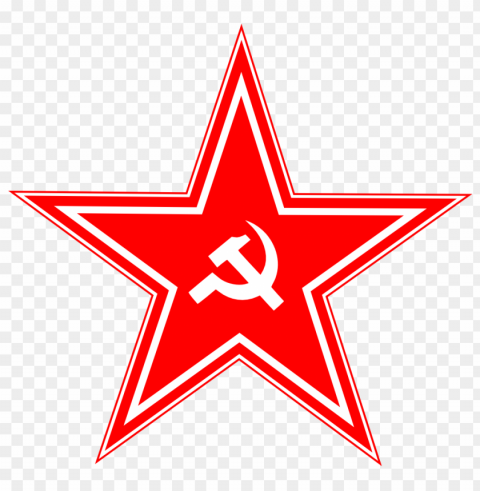 red star logo image Transparent Background Isolation in PNG Format