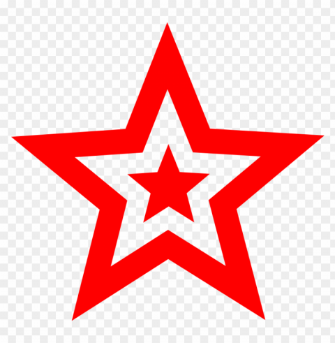  red star logo Transparent Background Isolated PNG Figure - 45d848ac