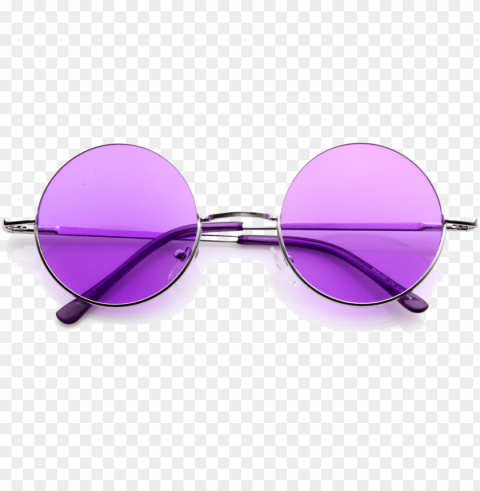 red tinted circle glasses Alpha channel transparent PNG