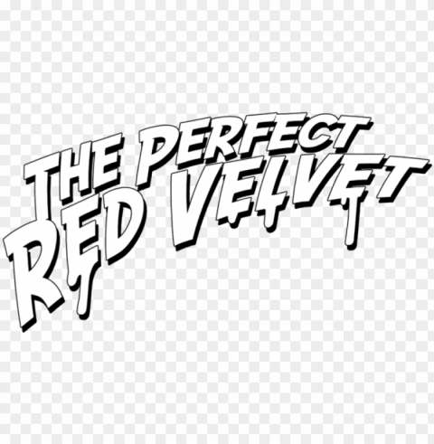 red velvet indo channel - perfect red velvet logo Transparent Background Isolated PNG Character