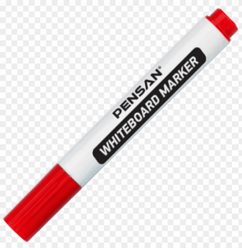 red whiteboard marker Isolated Graphic in Transparent PNG Format