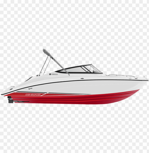 red yamaha boat sx210 2018 red side profile - 2018 yamaha sx210 Clear Background PNG Isolated Design Element