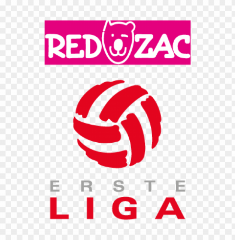red zac erste liga vector logo Transparent background PNG images comprehensive collection