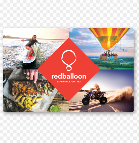 redballoon gift card $50 Clear Background PNG Isolation