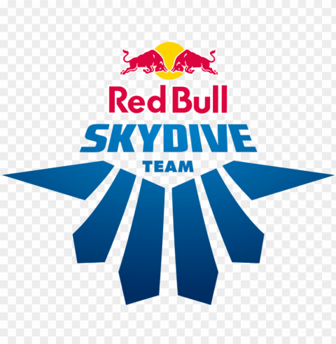 redbull skydive team Transparent Background Isolated PNG Design Element