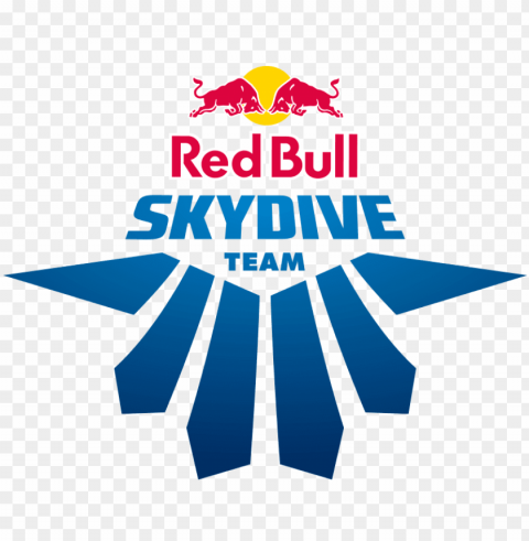 Redbull Skydive Team Transparent Background Isolated PNG Design Element