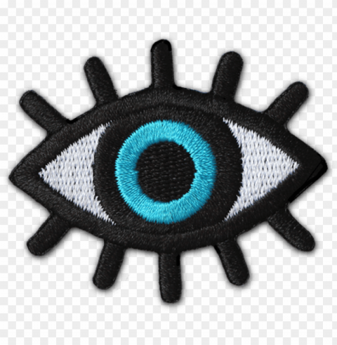 reek 'evil eye' protection patch - circle ClearCut Background PNG Isolated Item