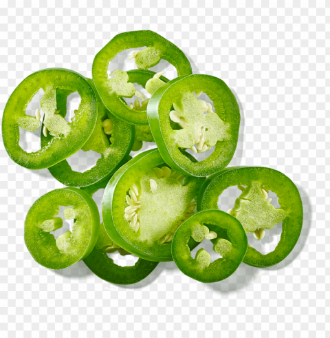 reen chilli chopped Isolated Item in Transparent PNG Format