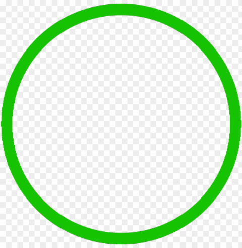 reen circle line PNG with no background for free