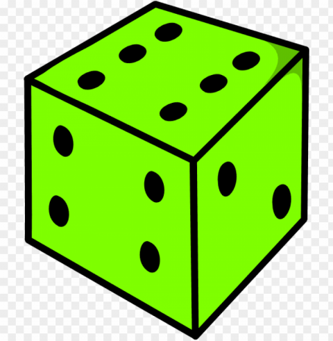 reen dice clip art at clker - green dice PNG clipart with transparent background