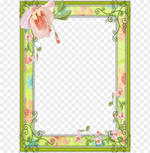 reen flower frame - flower frame background PNG transparent elements complete package