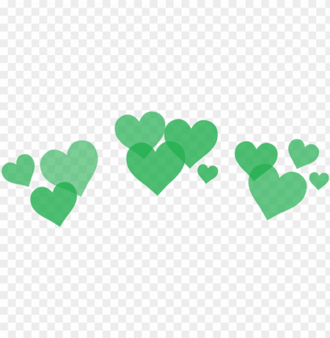reen hearts - background heart crow PNG images with transparent layering