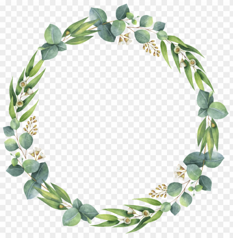 reen leaf wreath decoration simple and transparent - wreath leaf watercolor transparent Free download PNG images with alpha channel diversity