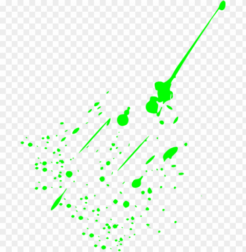 reen paint splatter Isolated PNG Element with Clear Transparency