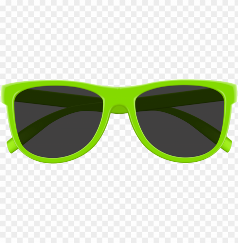 reen sunglasses clip art image - green sunglasses Clean Background Isolated PNG Object