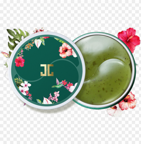 reen tea eye gel patch - jayjun green tea eye gel patch Isolated Element with Clear PNG Background