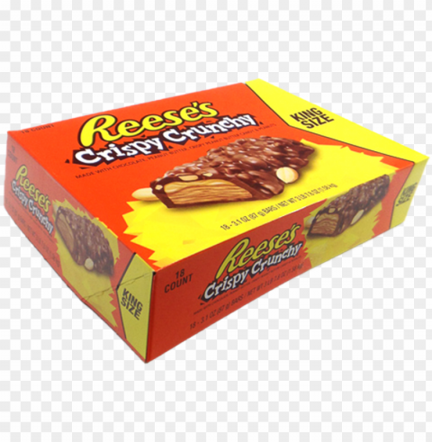reeses crispy crunchy king size 18 bars - chocolate Isolated Element on HighQuality Transparent PNG