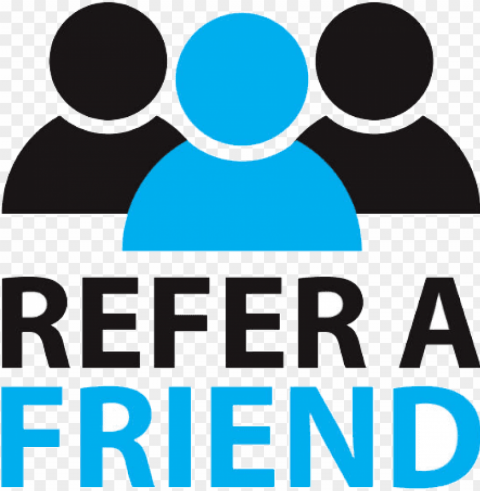 refer a friend program - recommend to a friend logo PNG for use