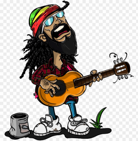 reggae man vape mascot - reggae cartoo Isolated Item in HighQuality Transparent PNG