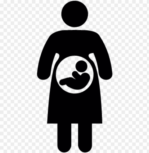 regnant silhouette you are about to download the - pregnant woman ico Isolated Artwork on Transparent PNG