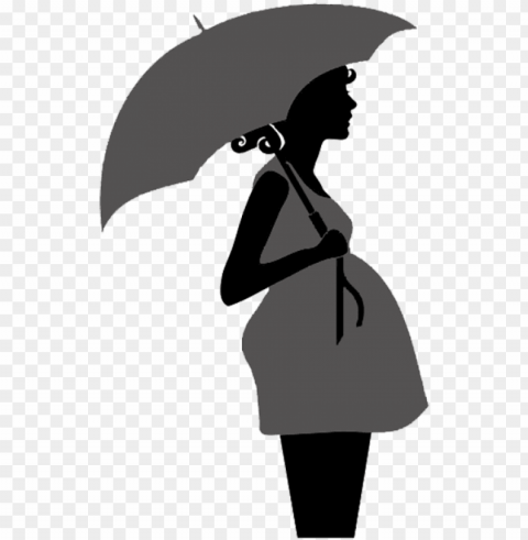 regnant woman clipart image clip art silhouette of - mommy & baby PNG Graphic with Transparent Isolation
