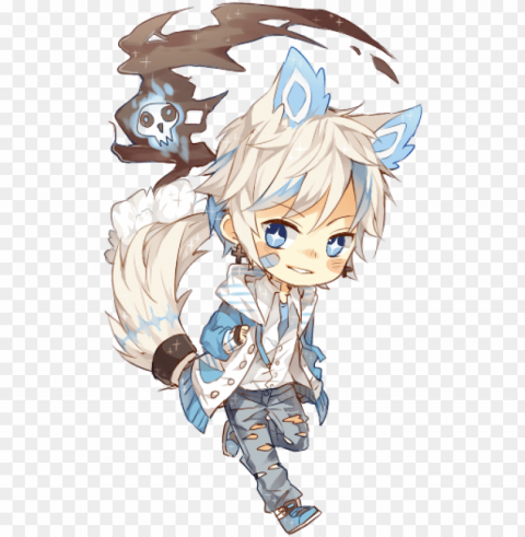 rehmiel by ruuto-kun - chibi cute anime boy Isolated Object on HighQuality Transparent PNG