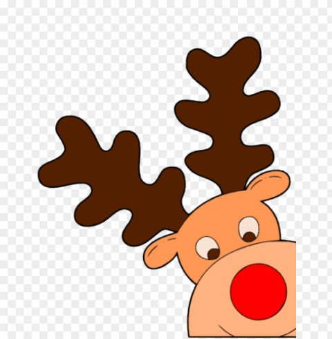 reindeer clipart corner Clear Background PNG Isolated Graphic Design