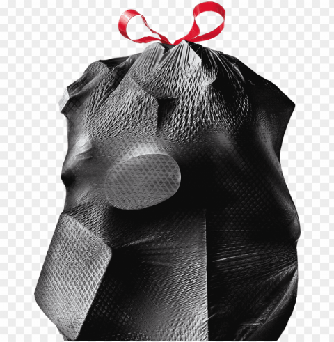 reinforced 3-layer drawstring - glad trash bags Isolated Element on Transparent PNG