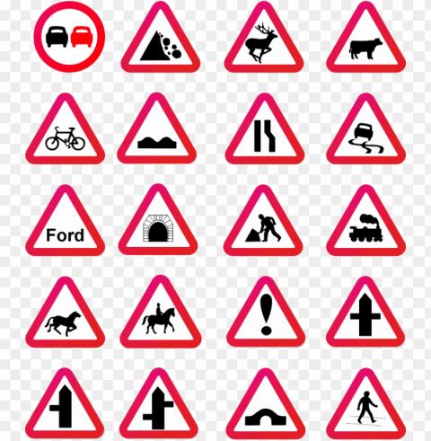 related - traffic sign board in pakista PNG graphics with alpha channel pack