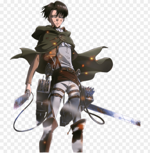 related wallpapers - attack on titan costume levi PNG Image with Transparent Isolated Graphic