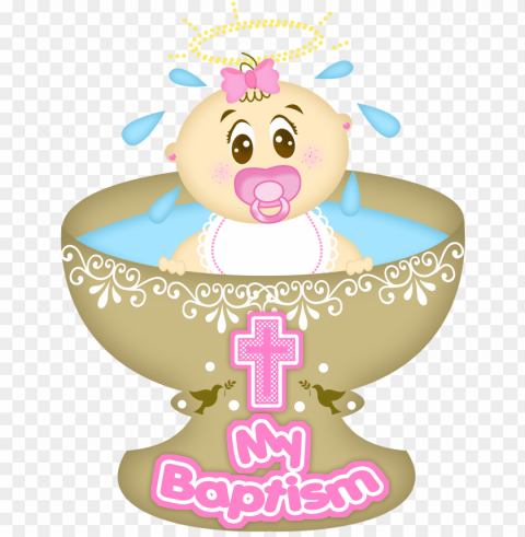 religious - dibujos de bautizo animados Transparent PNG Isolated Graphic Design