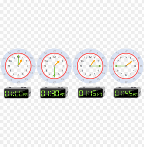 reloj marcando las 3 15 Isolated PNG Object with Clear Background
