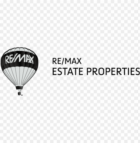 remax remax remax estate properties remax estate - hot air balloo Clean Background Isolated PNG Graphic