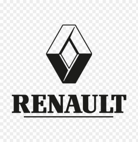 renault black vector logo download free Isolated Subject in Clear Transparent PNG