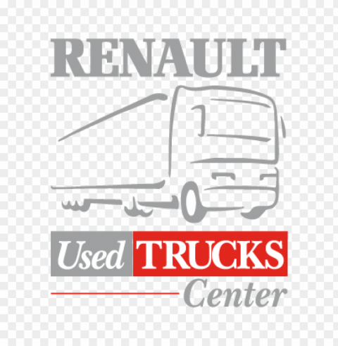 renault used trucks center vector logo free PNG Image Isolated on Clear Backdrop