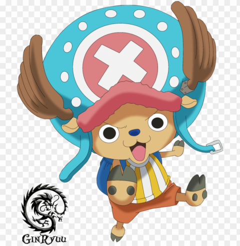 render tony tony chopper - one piece wallpaper chopper Isolated Graphic with Transparent Background PNG