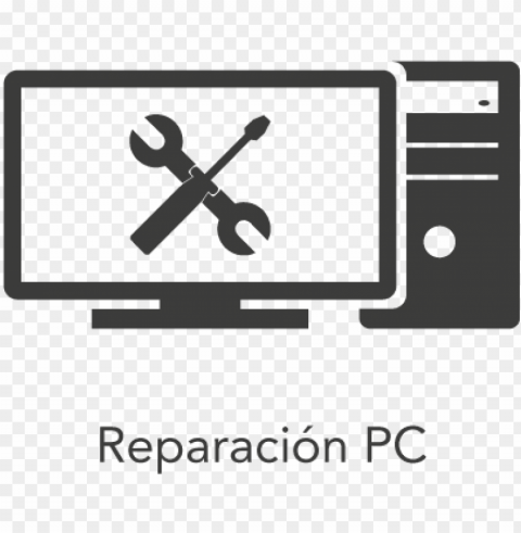 Reparación - Logo Mantenimiento De Pc Isolated Element On Transparent PNG