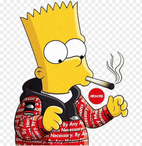 report abuse - bart simpson smoking weed Clear PNG file PNG transparent with Clear Background ID 003d1ba0
