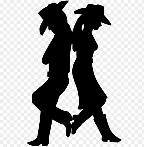 report abuse - country line dancing clipart Clean Background Isolated PNG Character