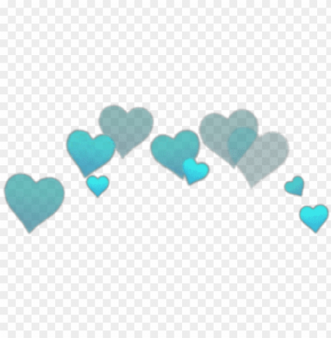 report abuse - heart crown blue Free PNG images with transparent layers