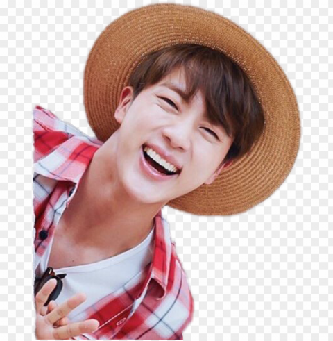 report abuse - jin bts cute smile PNG Image with Transparent Isolation
