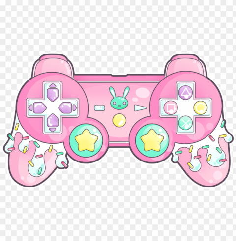 report abuse - kawaii video game controller Clear Background PNG Isolated Graphic