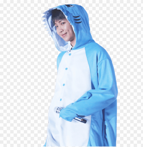 report abuse - namjoon in blue HighQuality Transparent PNG Isolated Object