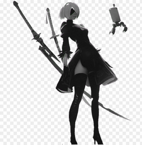 report abuse - nier automata art Free PNG images with alpha channel compilation