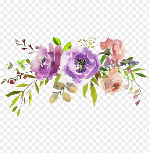 report abuse - spring purple watercolor flowers PNG for overlays
