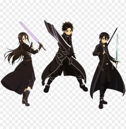 report abuse - sword art online kirito render Clear PNG pictures bundle
