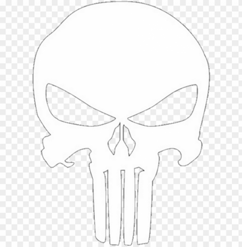 report abuse - white punisher skull PNG transparent photos assortment
